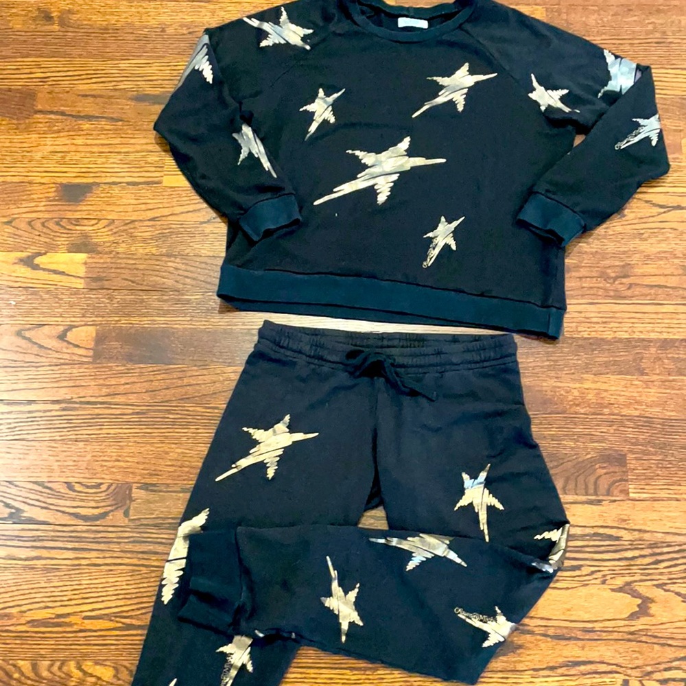 Lauren Moshi sweatshirt and sweatpants set.  Size M